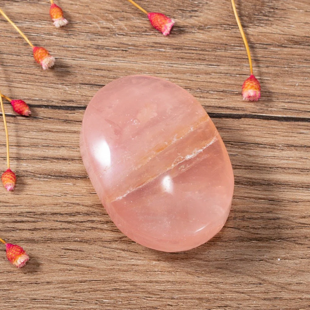 Rose Quartz Palm Stone - Image 4