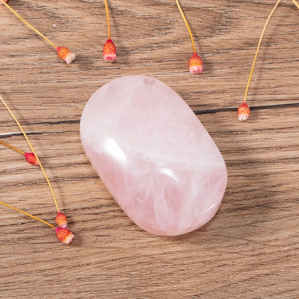 Rose Quartz Palm Stone - Image 5