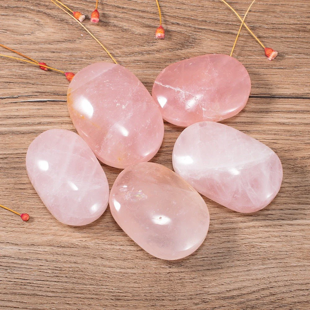 Rose Quartz Palm Stone - Image 6