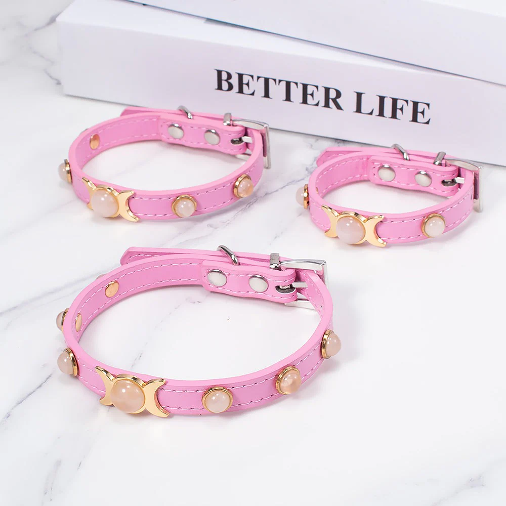 Rose Quartz Pet Collar - Image 2