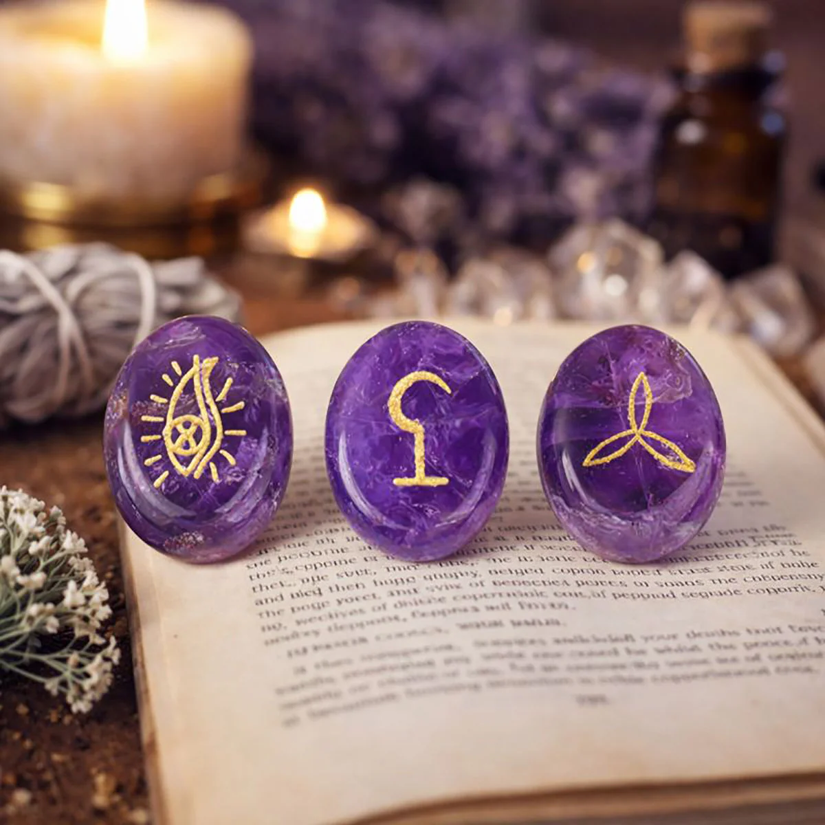 Sacred Symbol Pocket Crystal for Focus & Calm - Image 2