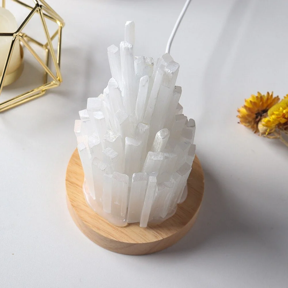 Selenite Sticks Cleansing Crystal Lamp - Image 3