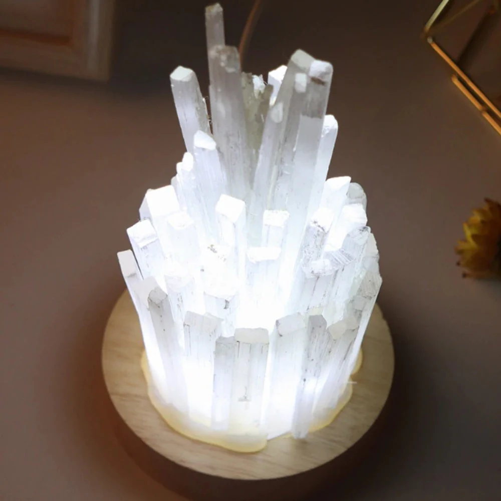 Selenite Sticks Cleansing Crystal Lamp - Image 4