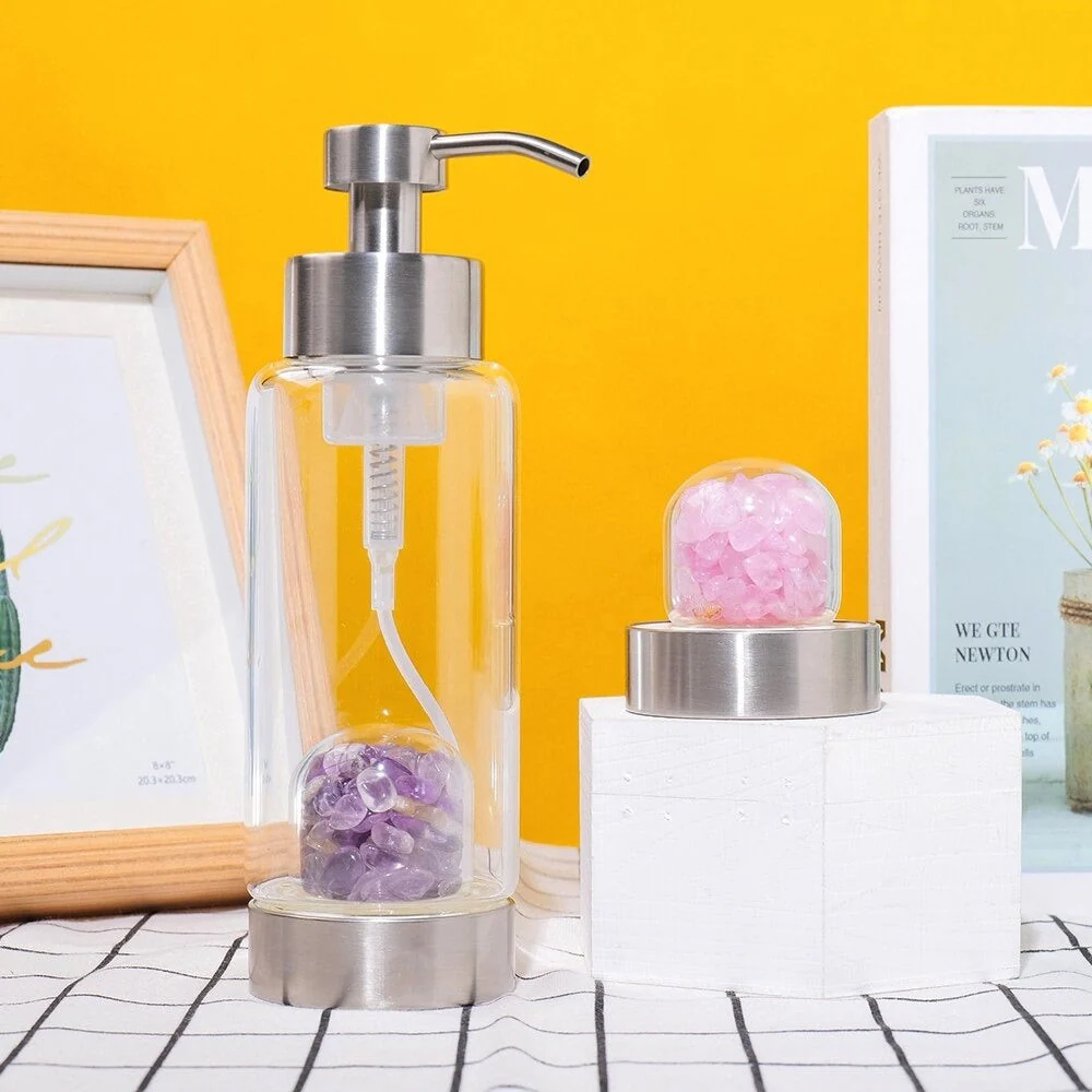 Shampoo & Soap Crystal Bottle Dispenser - Image 2