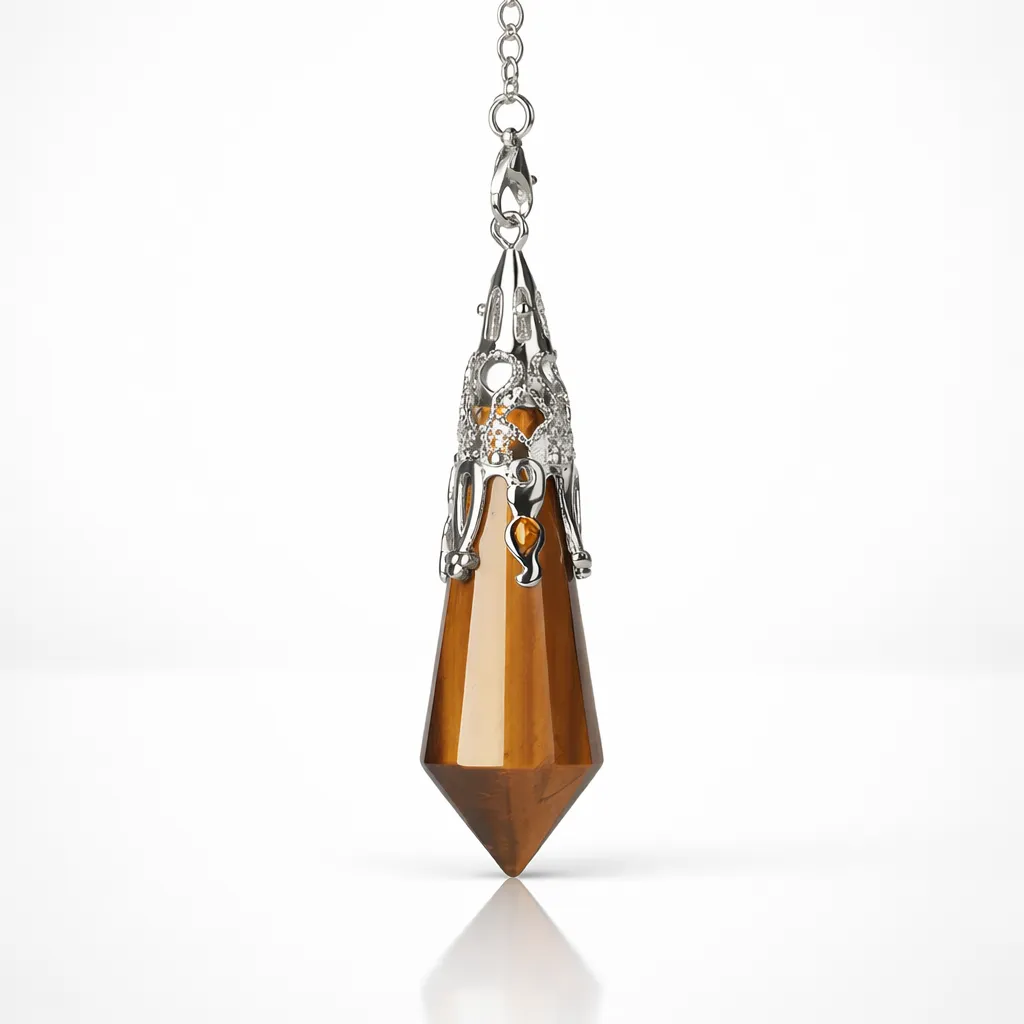 Silver-Plated Copper Retro Pattern Pendant — Timeless Elegance with Healing Energy - Image 2