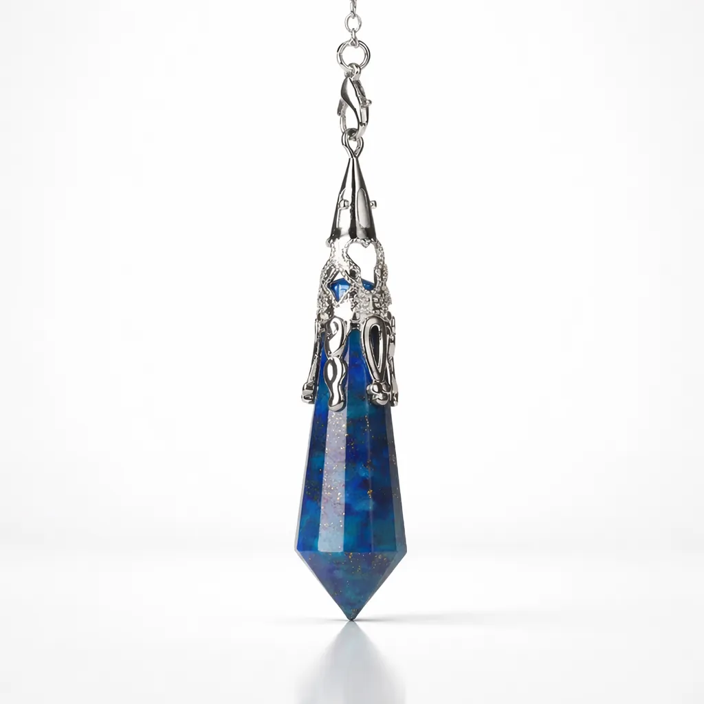 Silver-Plated Copper Retro Pattern Pendant — Timeless Elegance with Healing Energy - Image 3