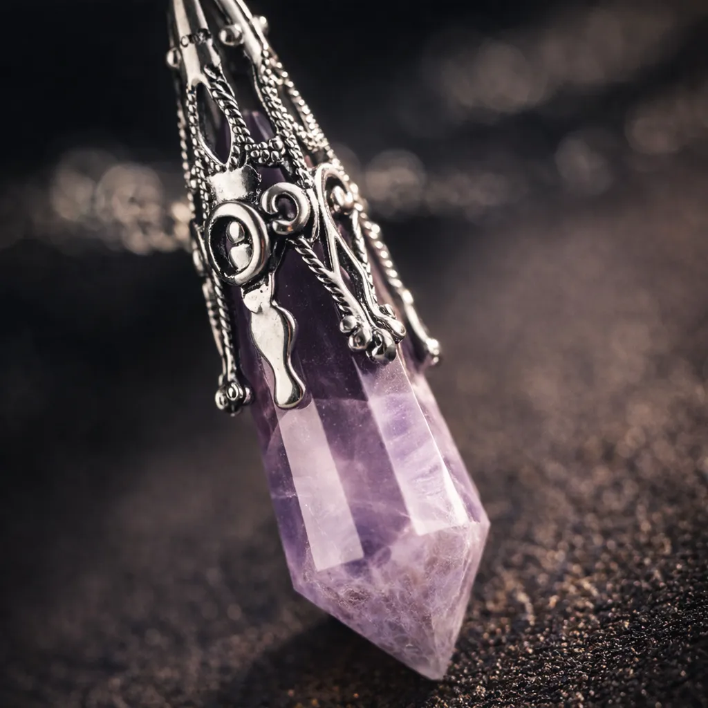 Silver-Plated Copper Retro Pattern Pendant — Timeless Elegance with Healing Energy - Image 9