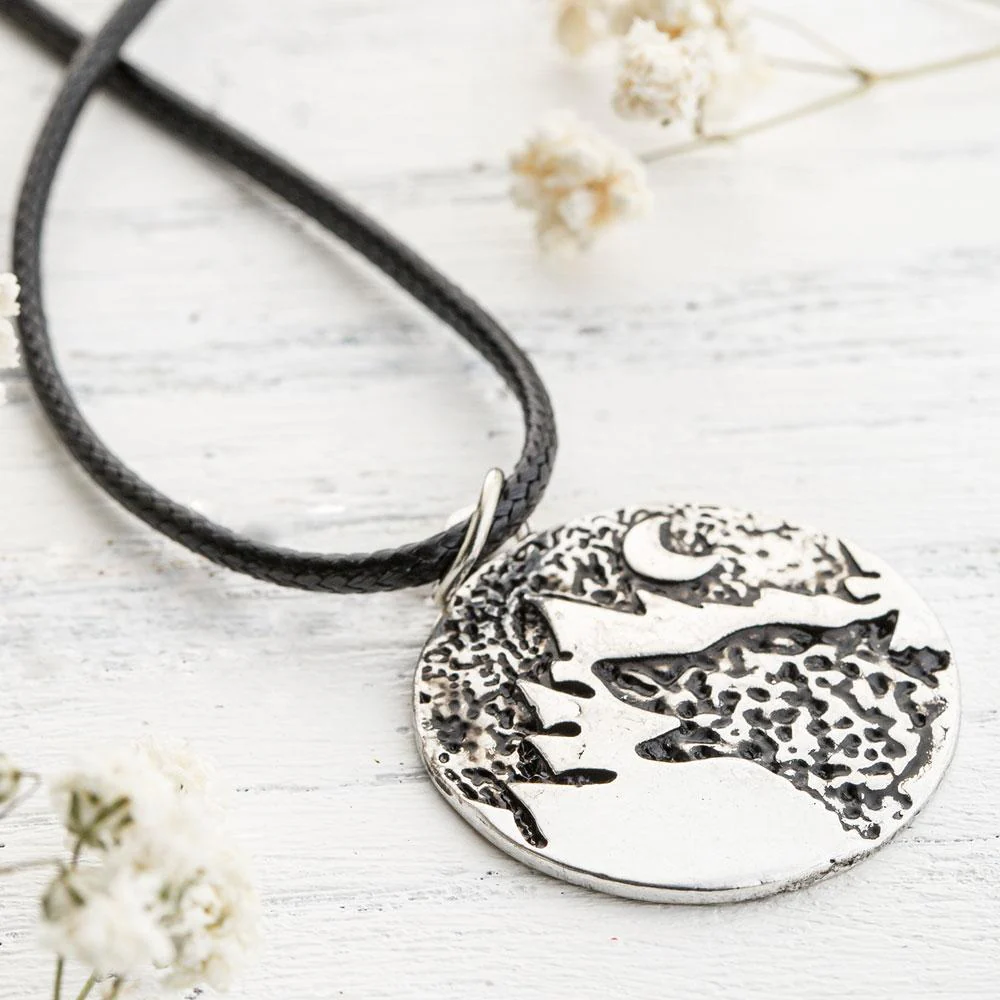 Silver Plated Wolf Necklace