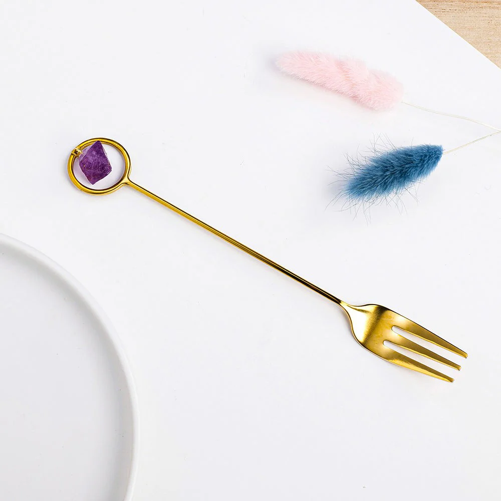 Small Natural Crystal Fork - Image 6