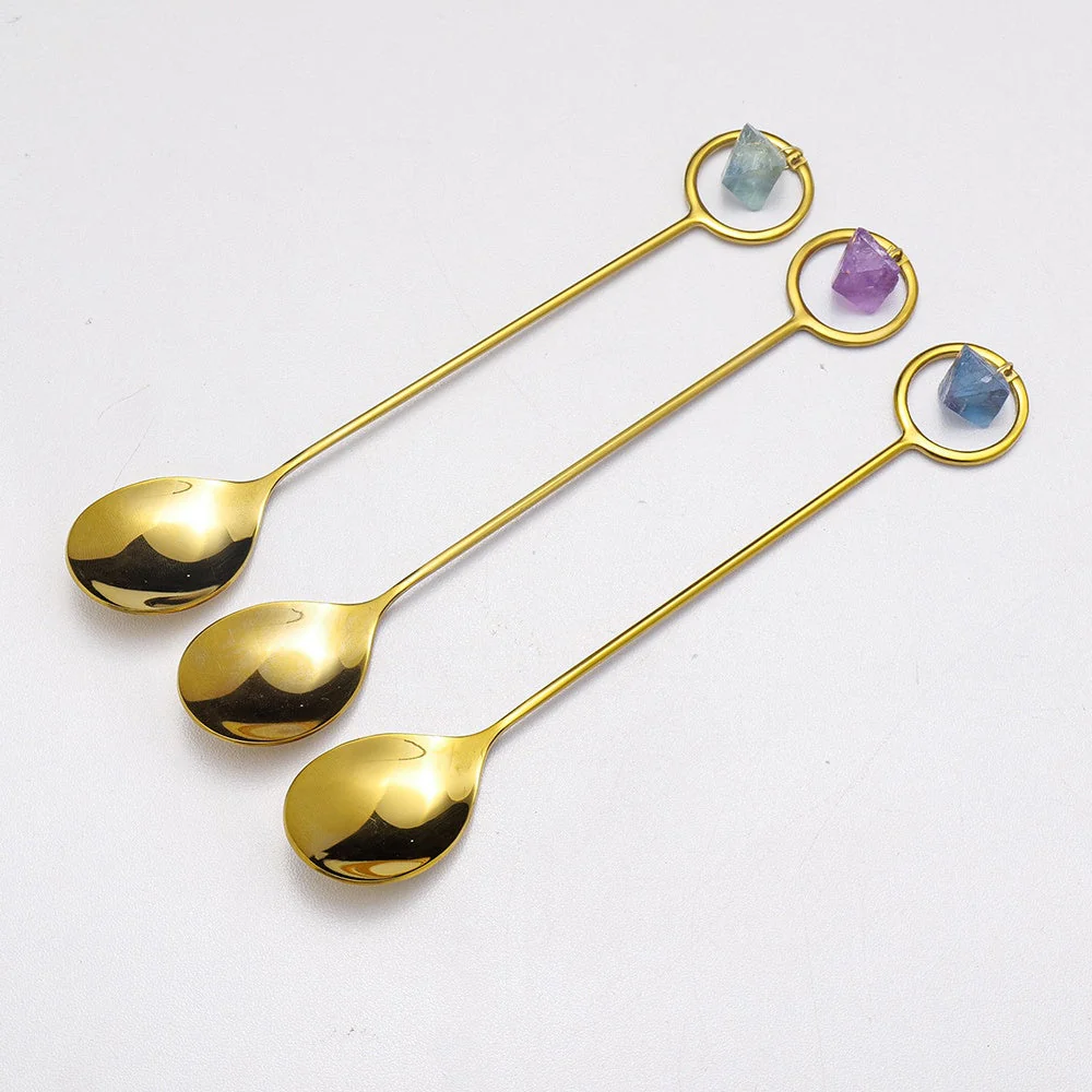 Small Natural Crystal Spoon