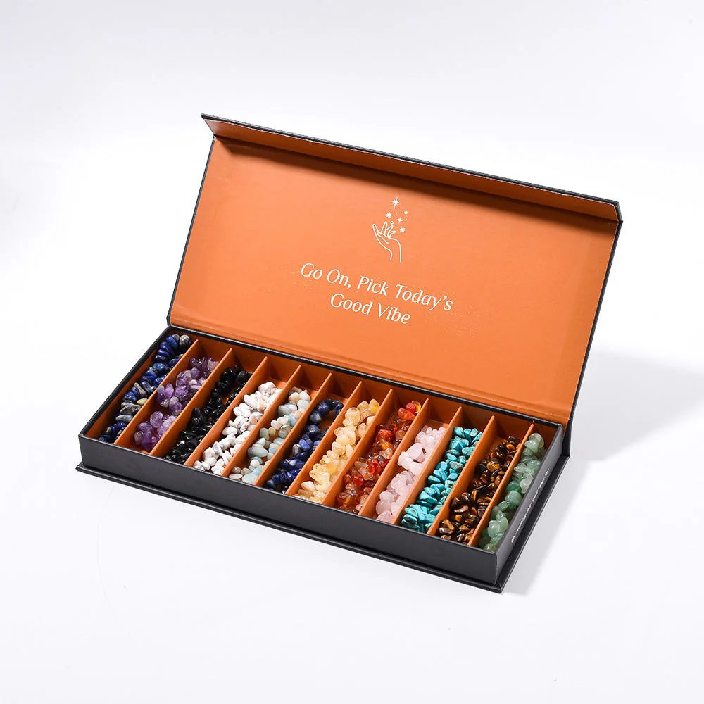 Solve Everyday Challenges with Ease - Natural Crystal 12 Bracelet Set with Storage Box - Image 4
