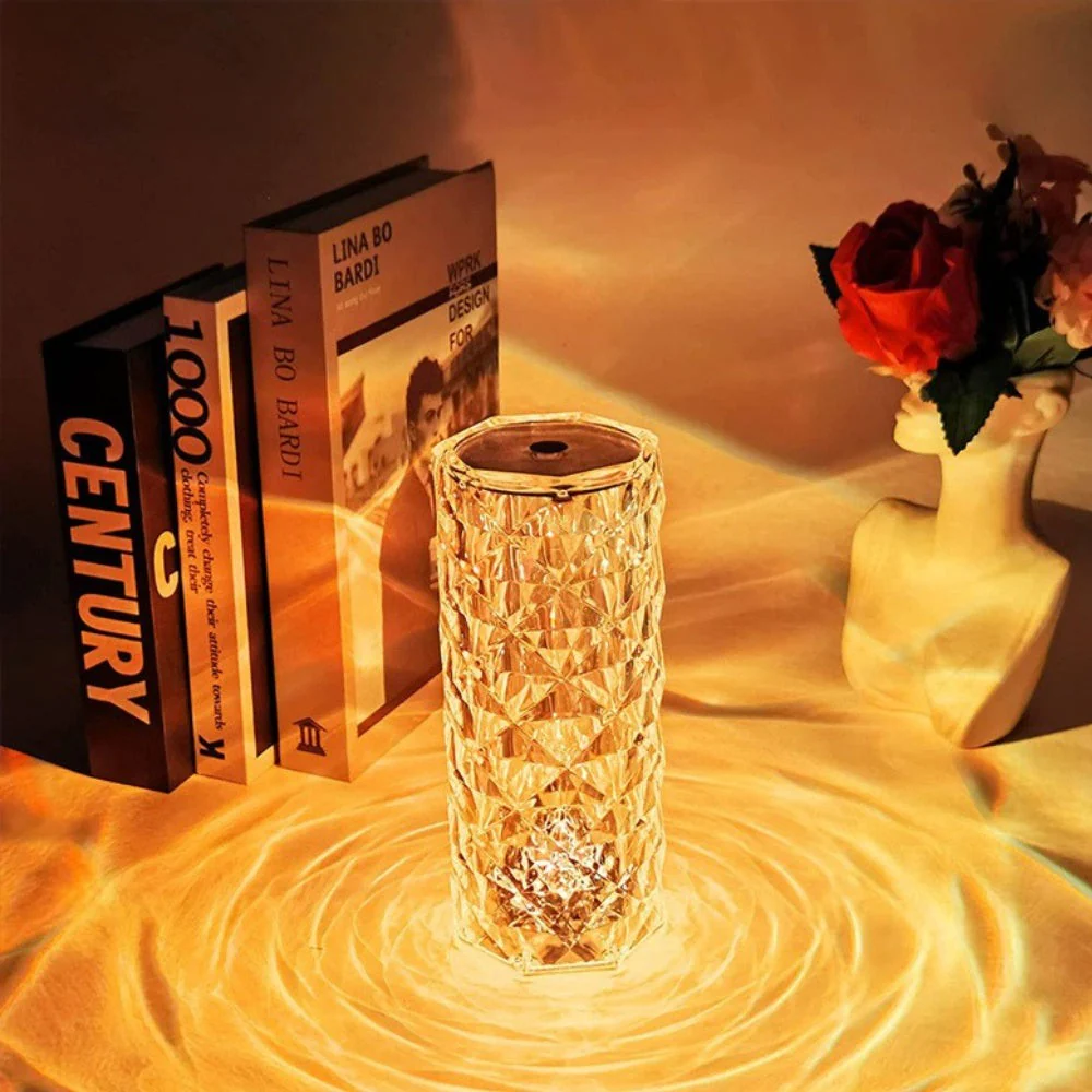 Sparkling Crystal Glass Lamp - Image 2