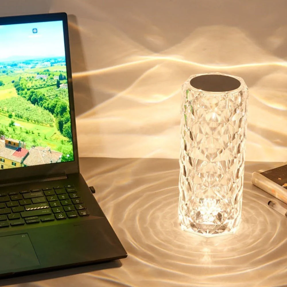 Sparkling Crystal Glass Lamp - Image 8