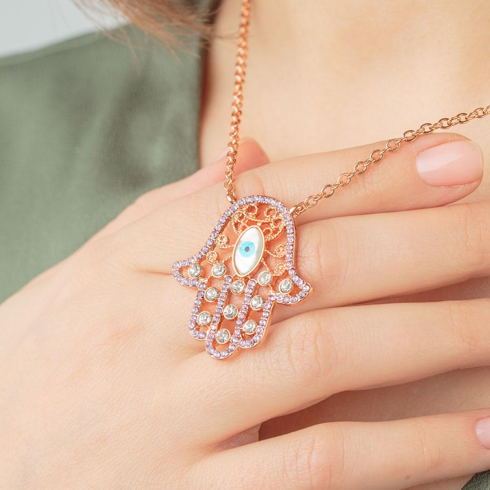 Hamsa Eye Necklace - Image 5