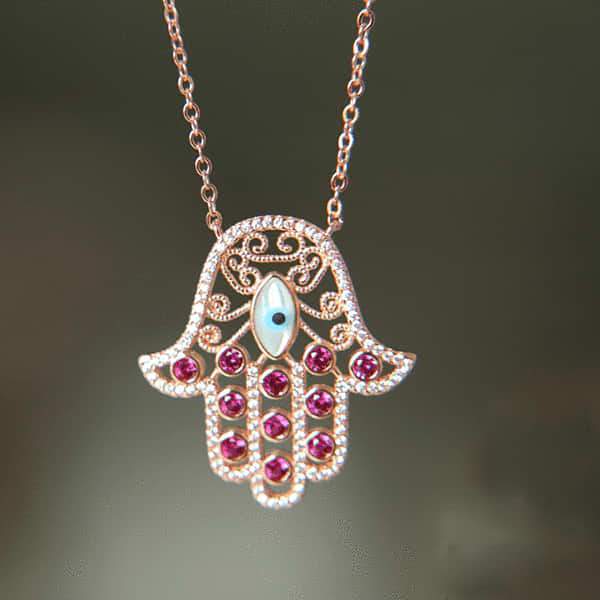 Hamsa Eye Necklace - Image 7