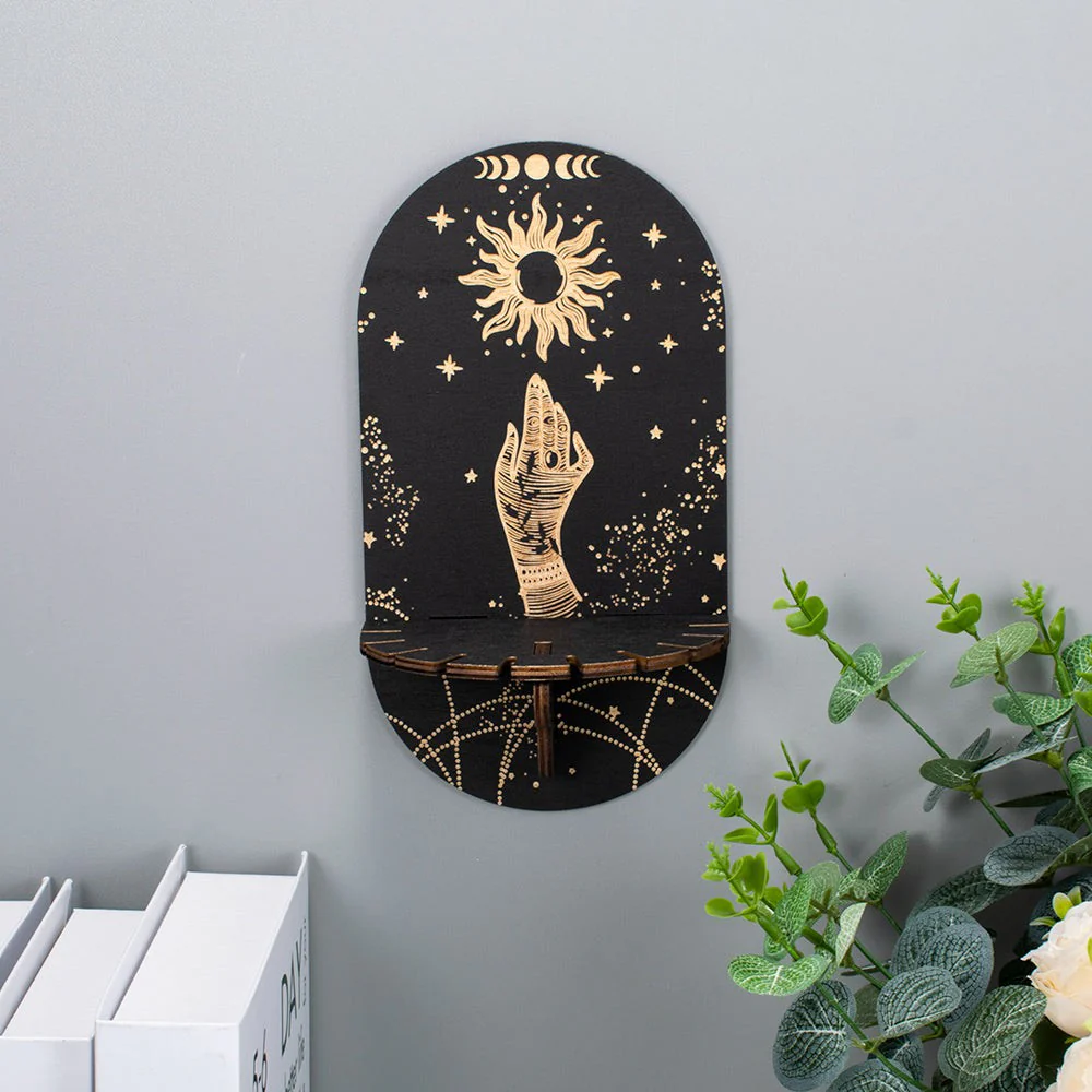 Spiritual Symbolism Crystal Altar Display Shelf - Image 3