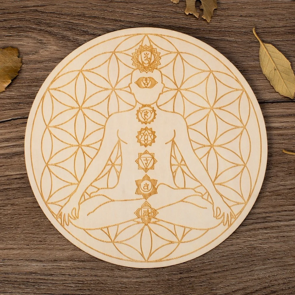 Spiritual Wooden Crystal Grid - Image 3