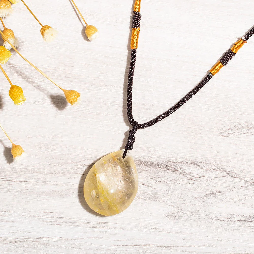 Sun-kissed Citrine Crystal Necklace - Image 2