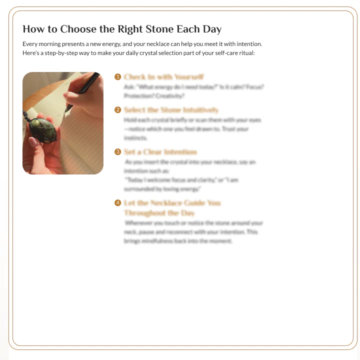 The Empowerment Guide for Your Interchangeable Gemstone Necklace - Image 5