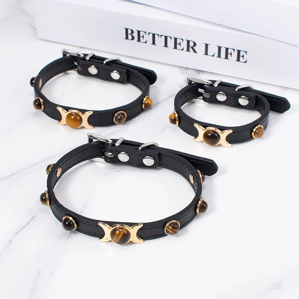 Tiger's Eye Pet Collar - Image 3