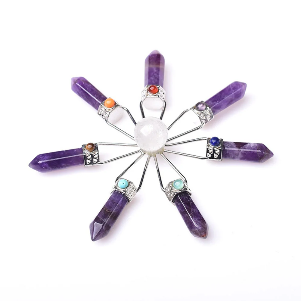 Tranquil Amethyst Energy Circle Pyramid - Image 2