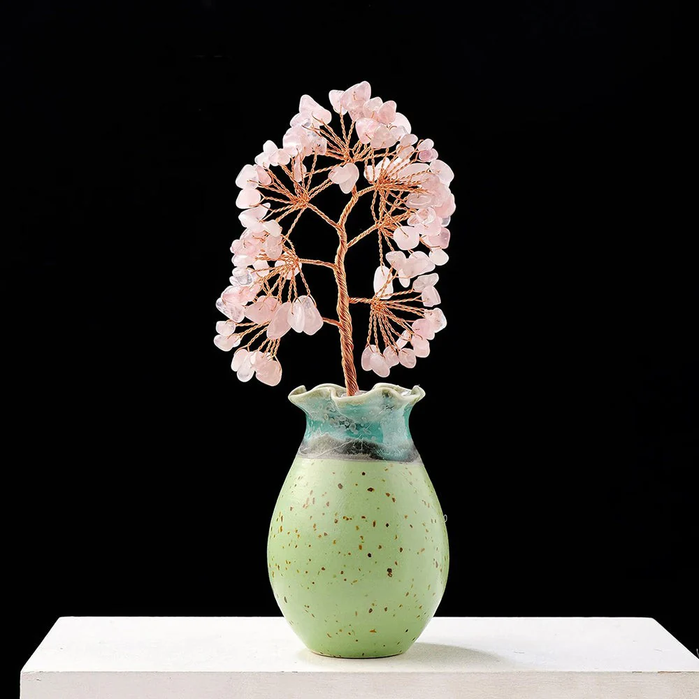 Tree of Life Crystals with Ceramic Vase - Image 8