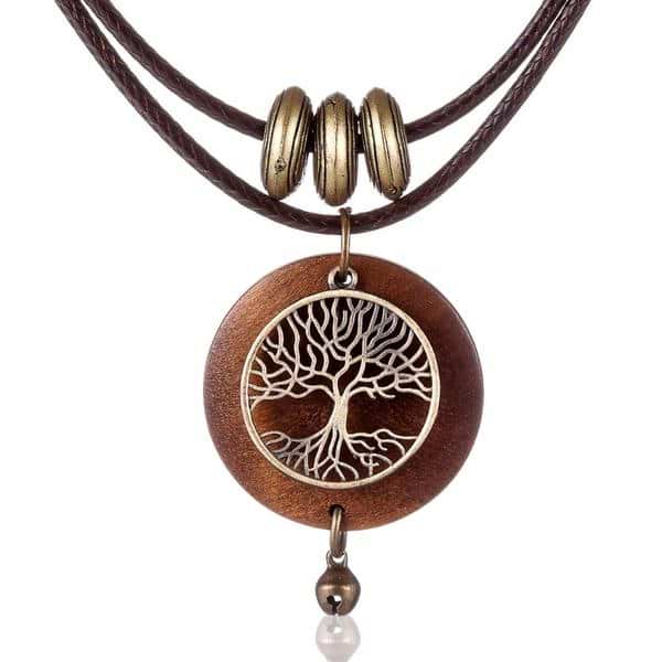 Wooden Tree of Life Necklace - Image 3