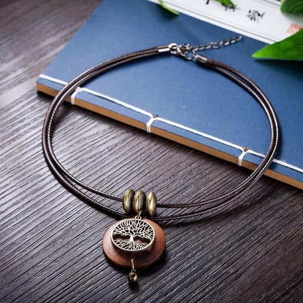 Wooden Tree of Life Necklace - Image 5