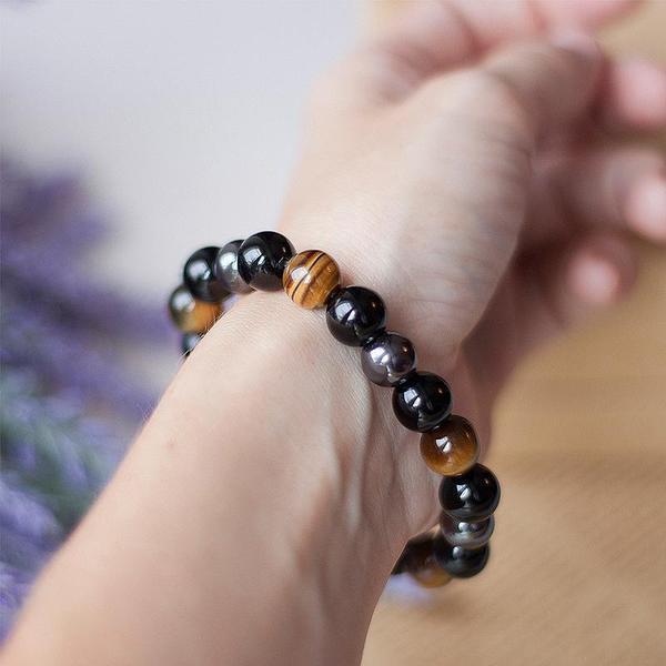 Triple Stone Protection Bracelet - Image 5