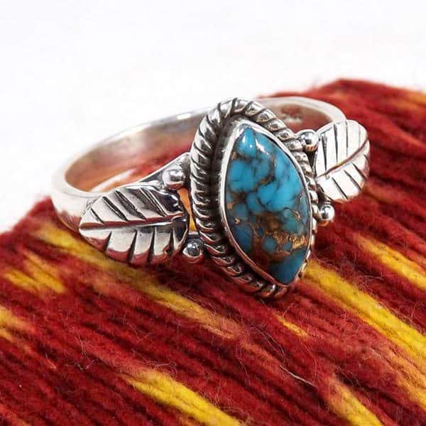 Turquoise Flora Ring - Image 5