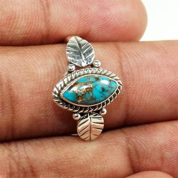 Turquoise Flora Ring - Image 7