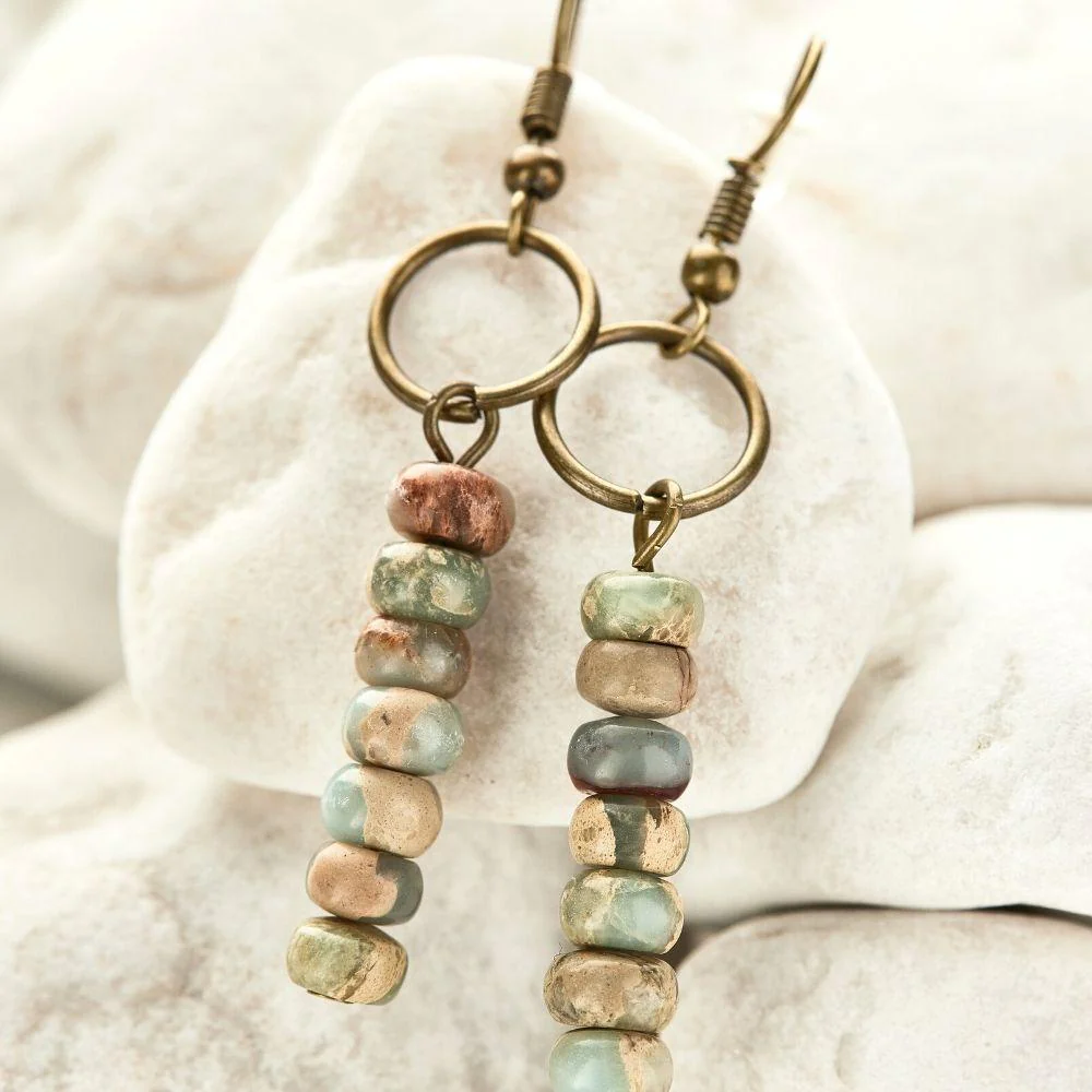 Vintage Jasper Earrings - Image 3