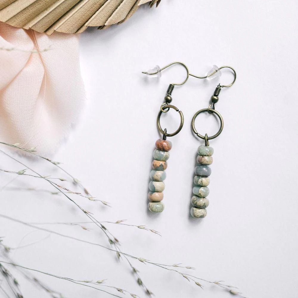 Vintage Jasper Earrings - Image 6