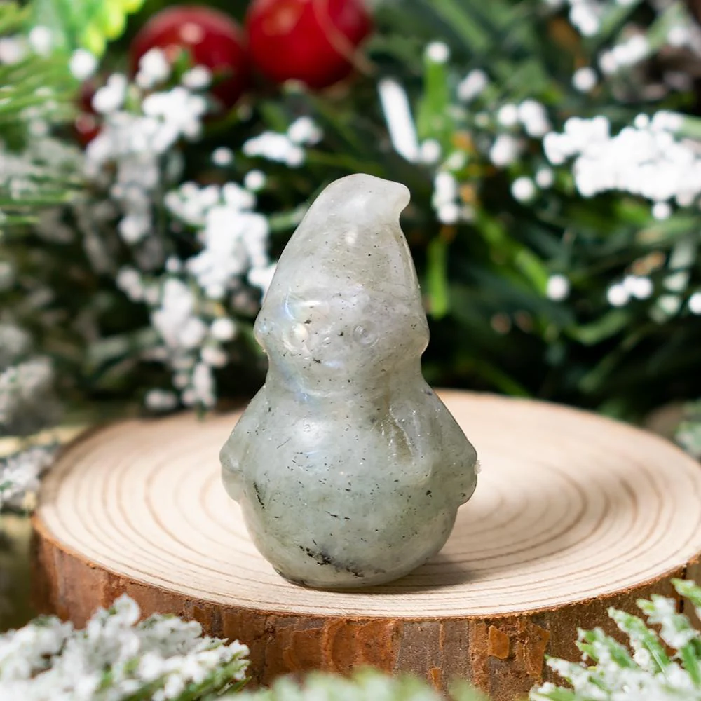 Winter Snowman Crystal Figurine - Image 5