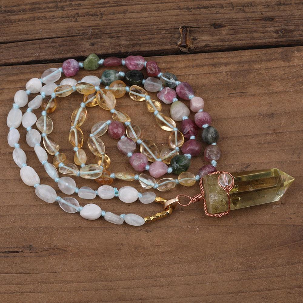 Wrapped Crystal Point Necklace - Image 6