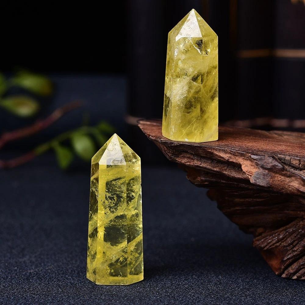 Yellow Citrine Quartz Stone Wand - Image 3