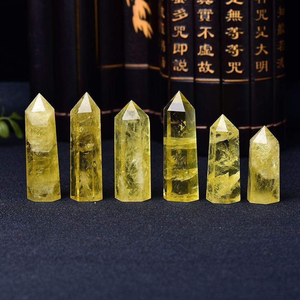 Yellow Citrine Quartz Stone Wand - Image 4