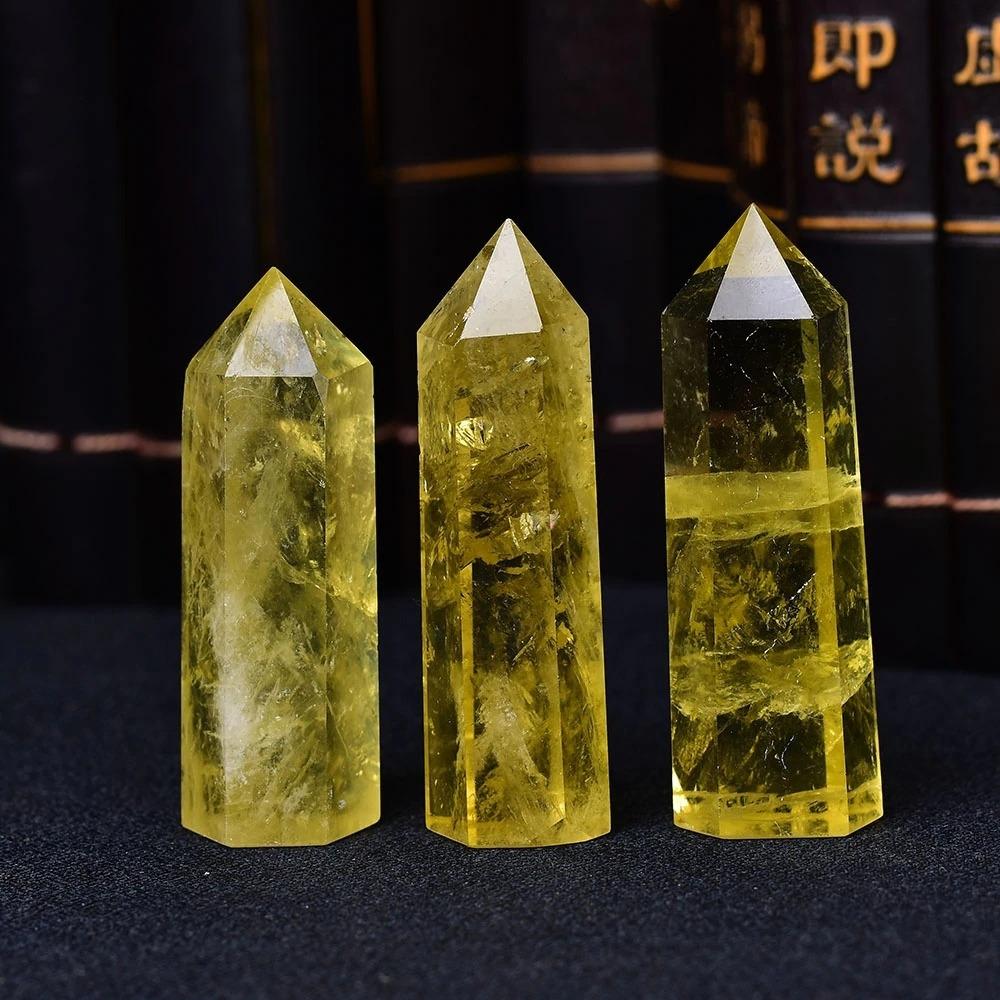 Yellow Citrine Quartz Stone Wand - Image 5