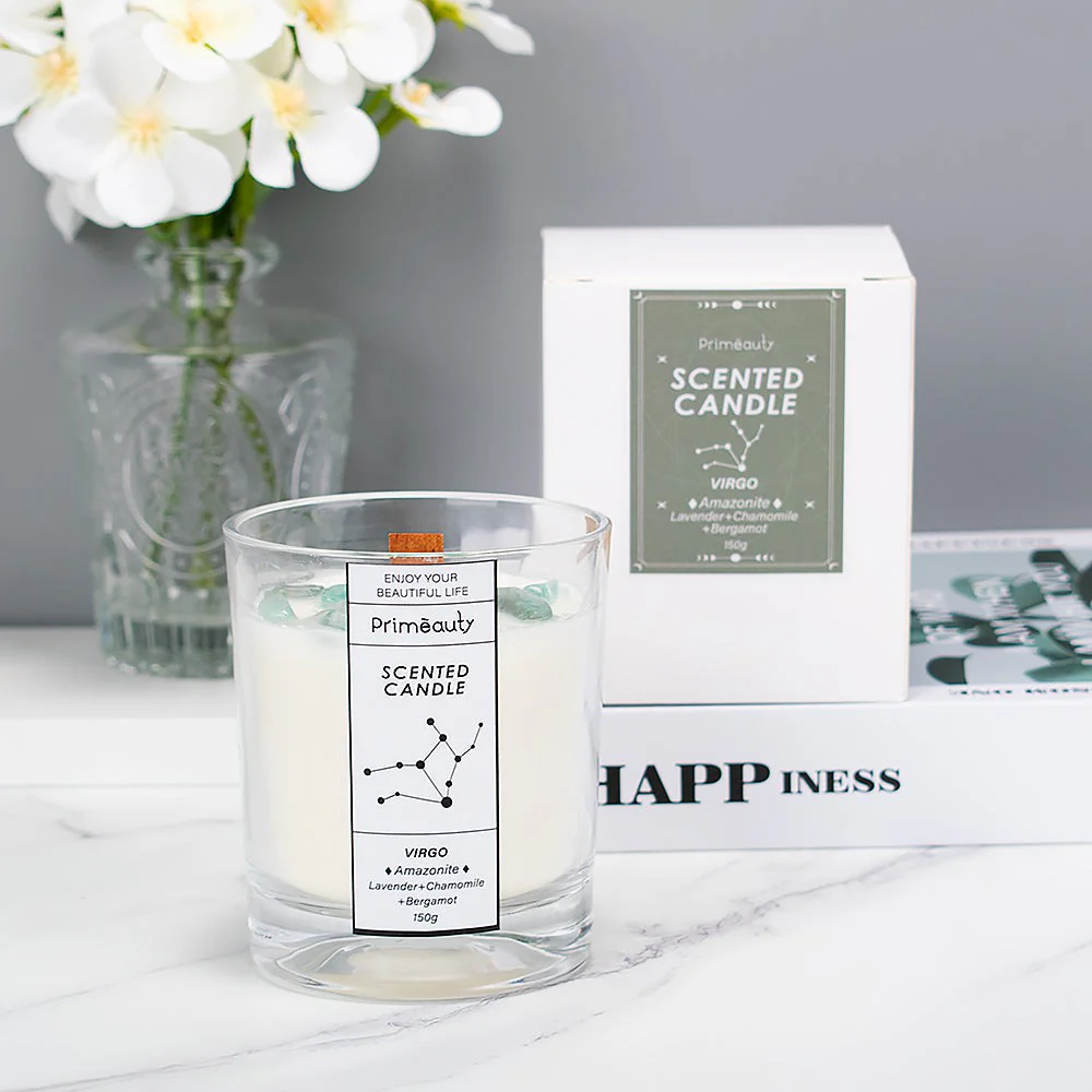 Zodiac Gemstone Scented Candle - Image 4